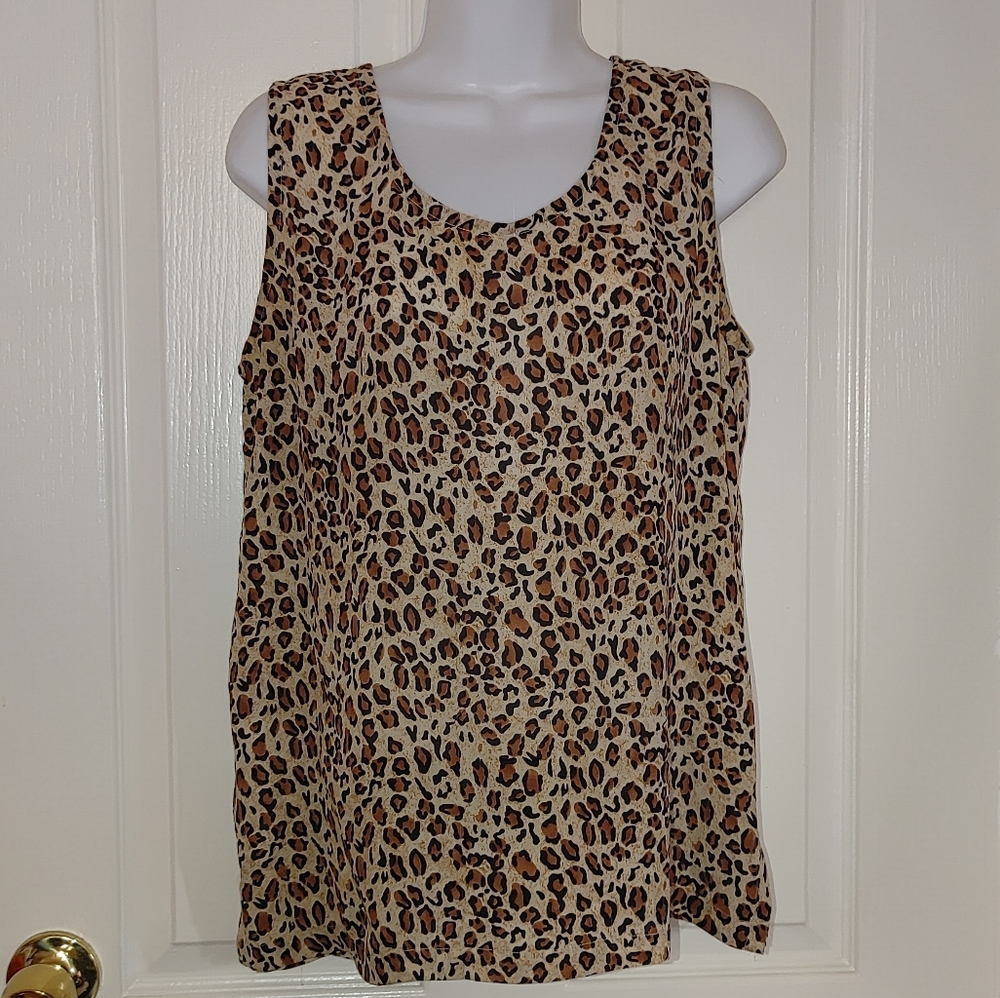 Leopard-print camisole large